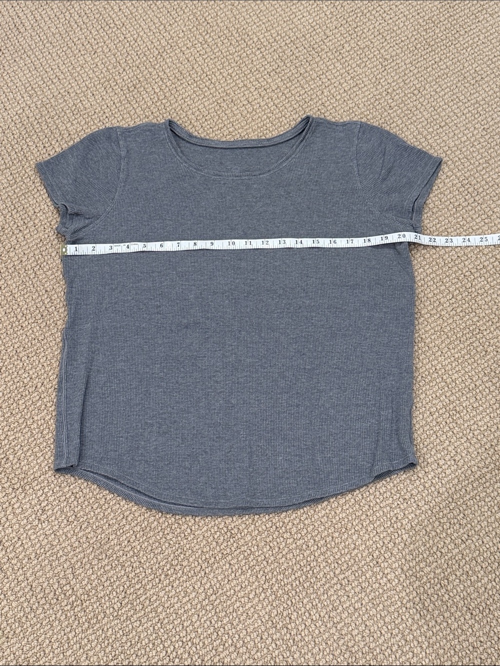 lululemon athletica Short Sleeve Ribbed Tee - Gray